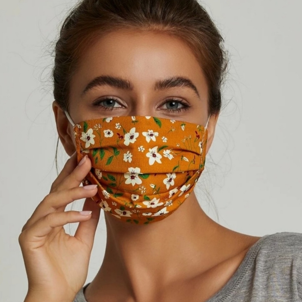 Floral face mask